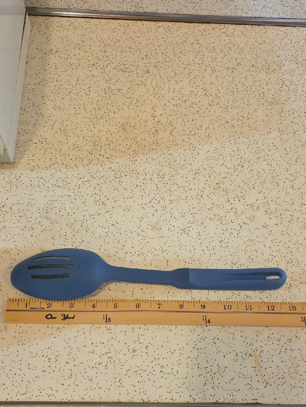 Pampered Chef‎ Blue Nylon Slotted Serving Spoon 12.75